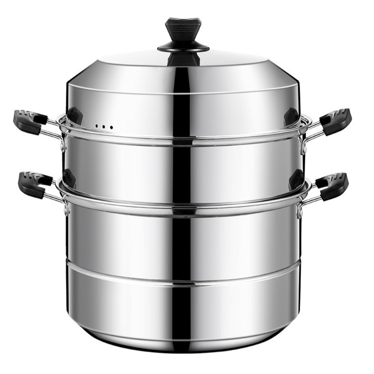 대형 찜솥 스텐 옥수수찜냄비 대게찜기 찜기세트 업소주방 조리도구 대형냄비 식당용품 - 상품 이미지