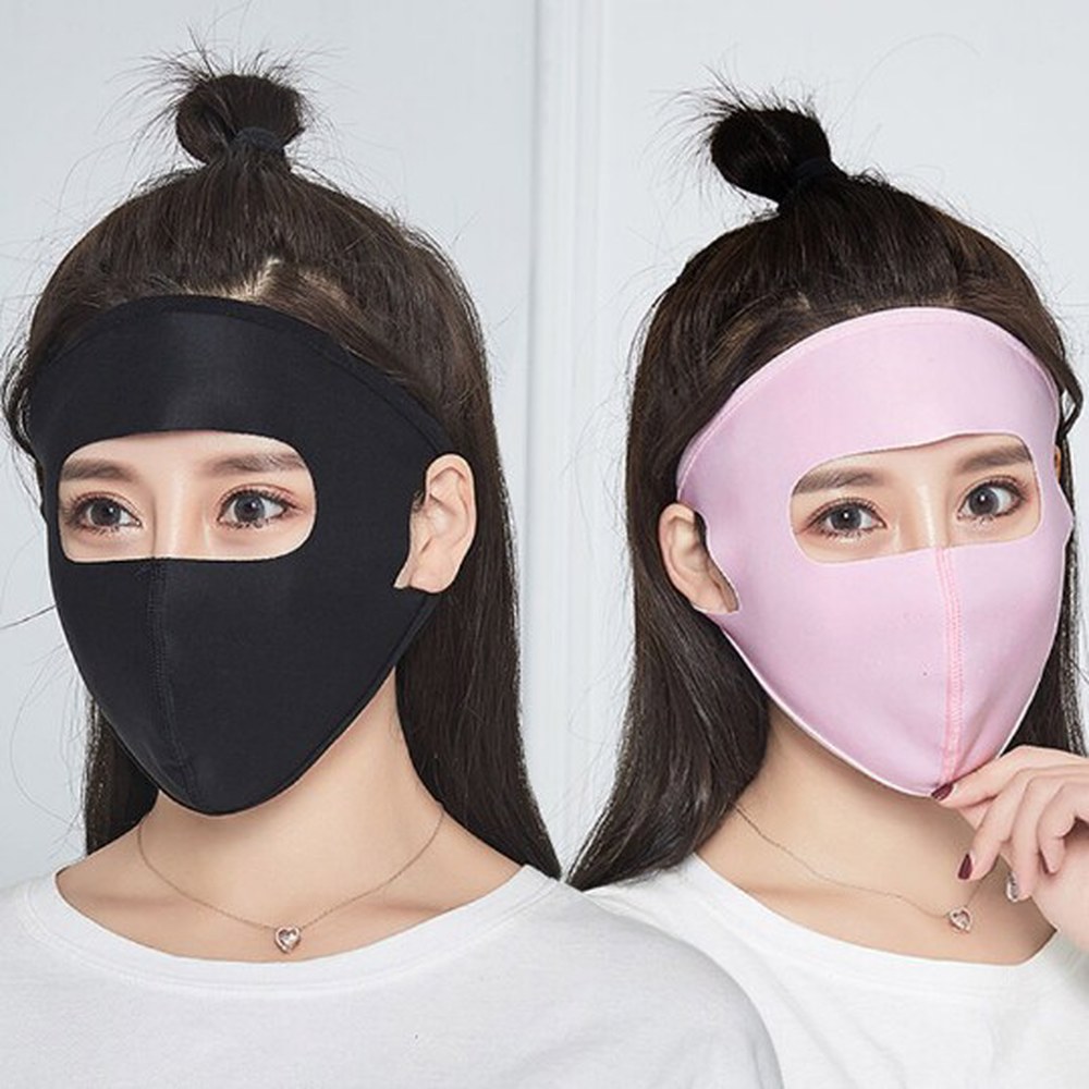 커버 작업 모토 얇은 페이스 런닝 여름통풍마스크 원단 블랙 라이딩 피니 아웃도어 블랙 - 상세 이미지 3