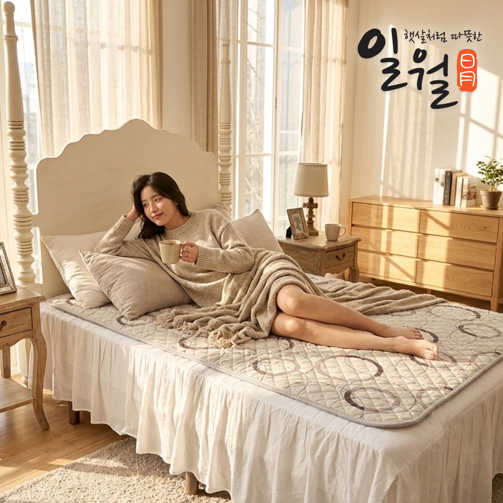 일월 전기매트 카본매트 전기요 워셔블 동그라미 싱글 이미지 6