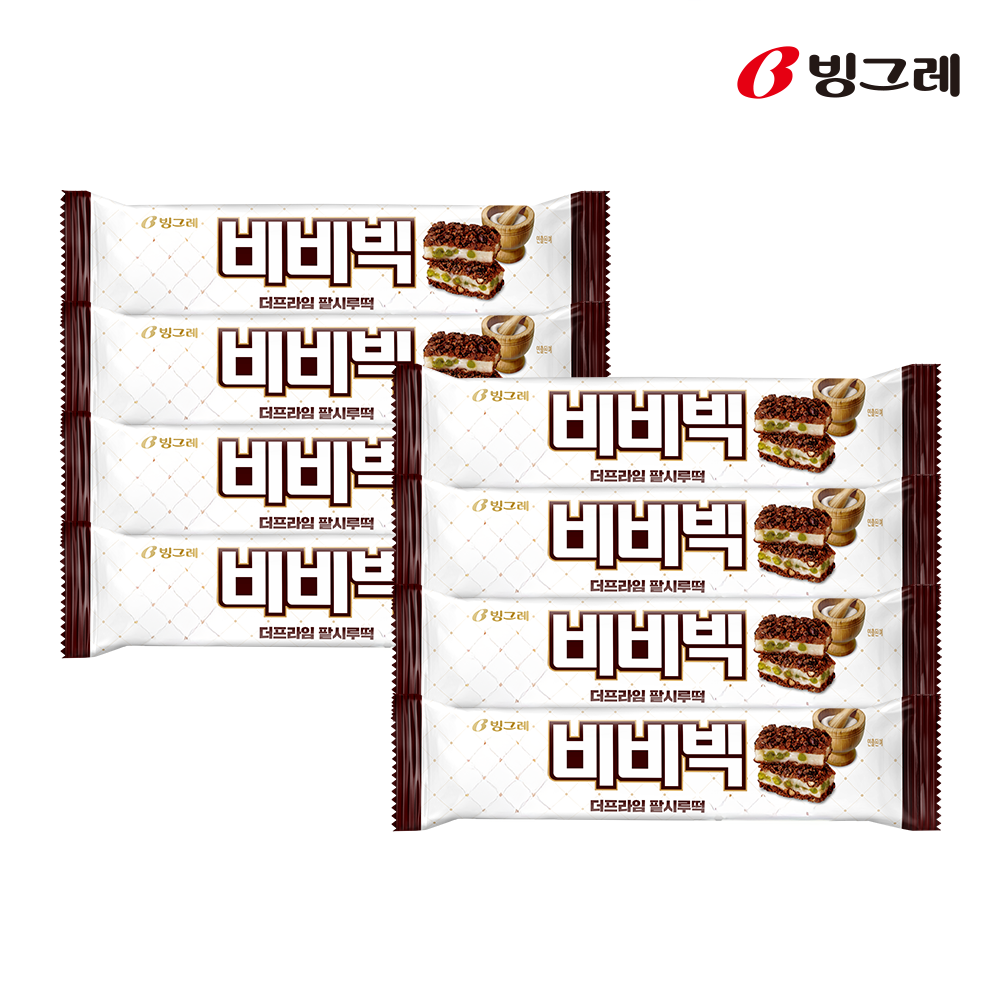 빙그레 비비빅 아이스크림 단팥, 70ml, 24개
