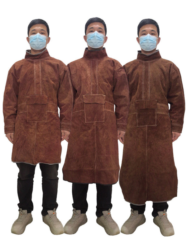 용접 앞치마 용접치마 공방 불티방지 반팔 불똥 작업용 - 상품 이미지
