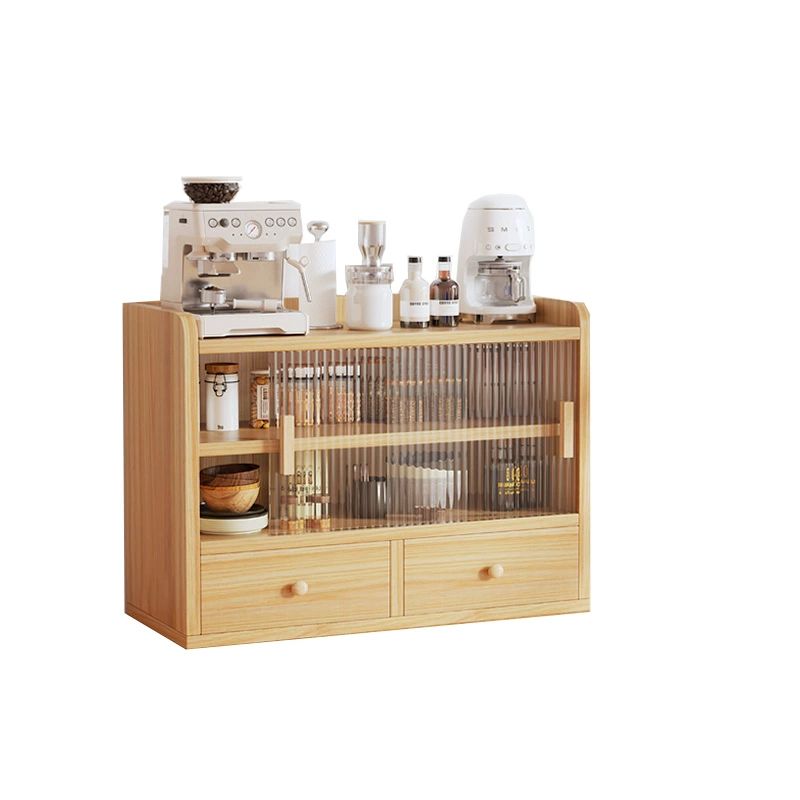 식탁위수납장 양념선반 홈카페 정리함 우드 부엌 주방 내추럴우드 60x30x50cm [A형 서랍] - 상품 이미지