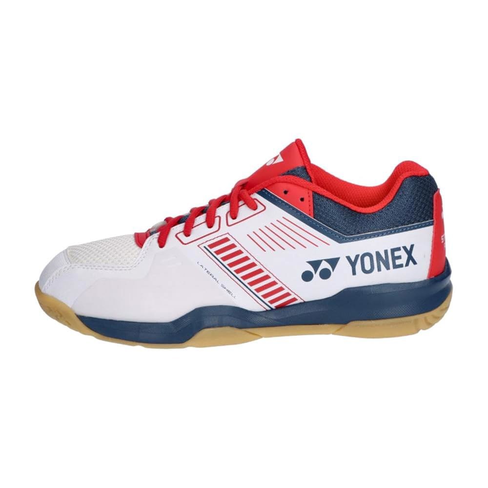 Yonex Power Cushion Strider Flow 배드민턴 슈즈, 화이트/네이비/레드 (784) White/Navy/Red (784) 6.5 - 상세 이미지 2