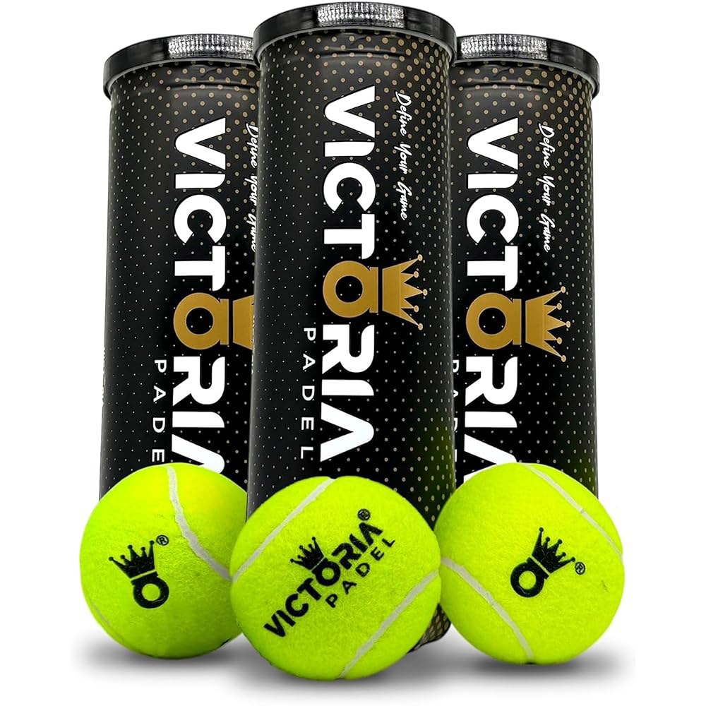 Victoria Padel Ball Professional Balls with Pack) FIP (3 for 3 by Consistent Premium Bounce Durable - 상품 이미지