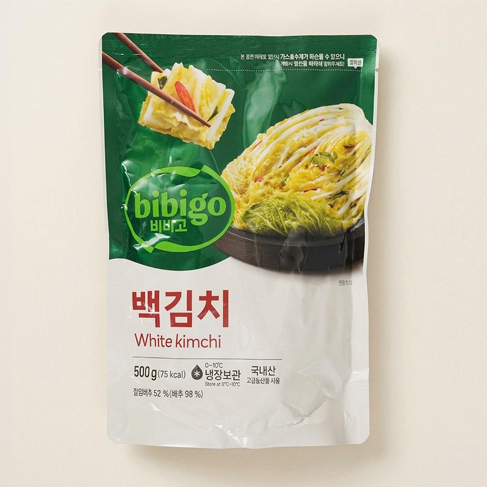 메가마트 CJ 비비고 백김치 500g - 상품 이미지