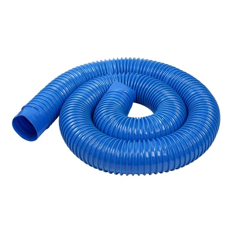 플렉시블 호스 pvc 주입 상품 금속 단위 단일 핸드 후렉시블 PVC 블루 웨이브 파이프 0.8MM 1m 30mm - 상품 이미지