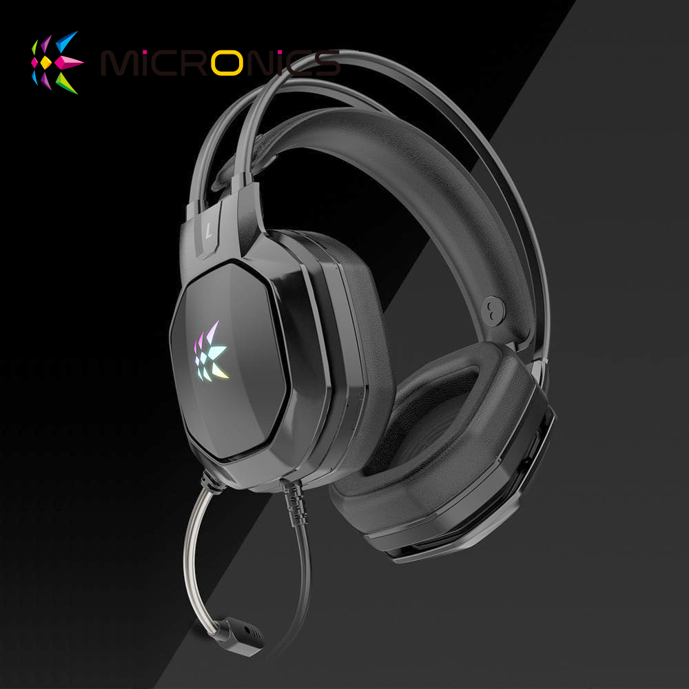 마이크로닉스 WIZMAX H561 RGB 노이즈캔슬링 게이밍 헤드셋 - 상품 이미지