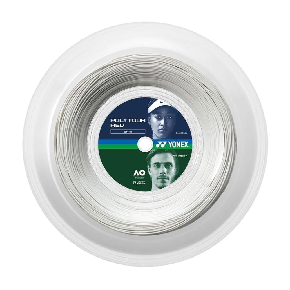 Polytour Rev 1.25mm 200m Reel Tennis White String - 상품 이미지