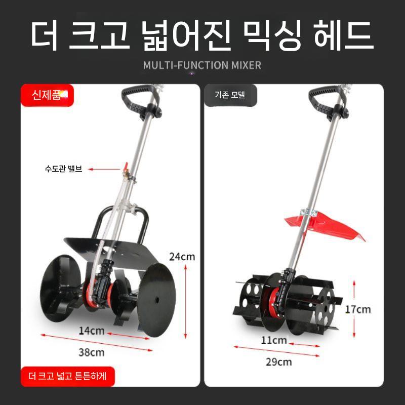텃밭 도랑파기기 갈쿠리농기구 쇠스랑 제초기 원예 곡괭이 잡초제거 쇠갈퀴 밭갈이 쟁기 호미 - 상세 이미지 4