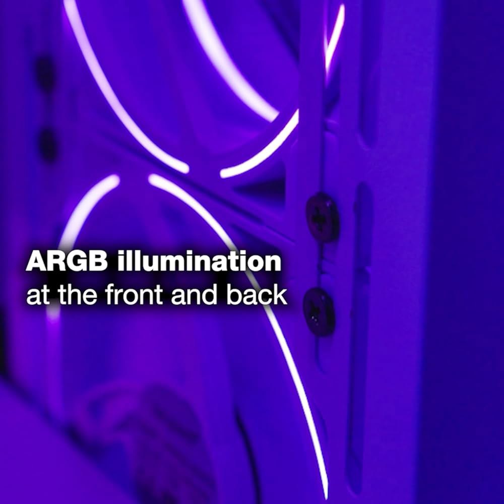 조용하세요! 라이트 윙 화이트 120mm PWM 트리플 팩 고속 프리미엄 ARGB 저소음 냉각 팬 | 4핀 BL101 Black 1 x 120mm PWM - 상세 이미지 3