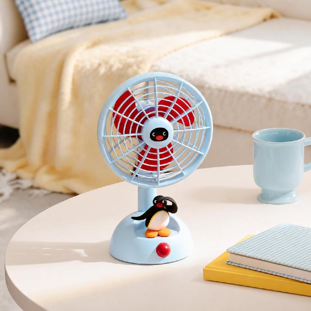 핑구 선풍기 탁상용 사무실 충전식 USB pingu 피규어 서큘레이터 - 상세 이미지 2