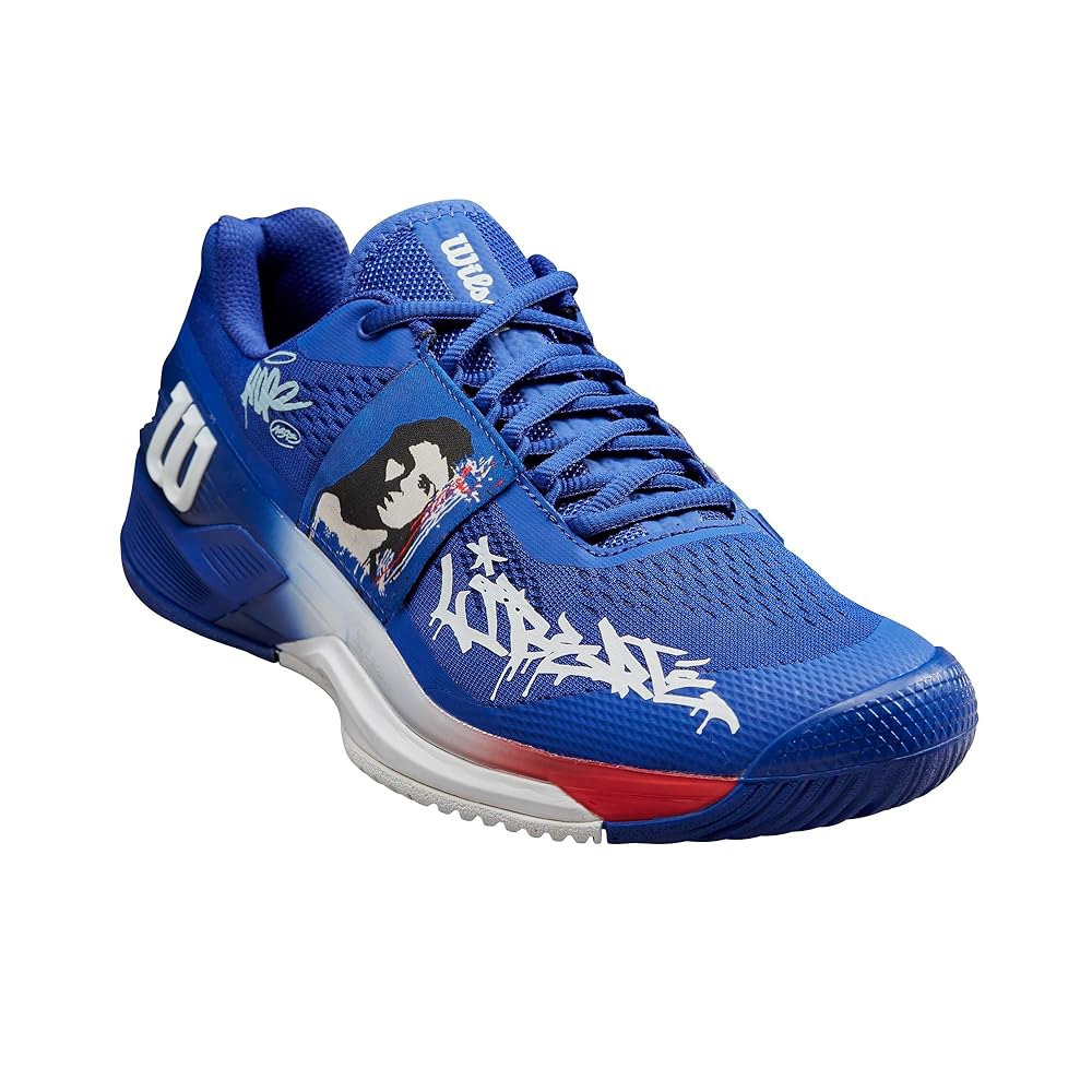 Wilson 남성용 러쉬 프로 4.0 호프 파리 파란색/흰색/빨간색. 에디션, Blue/White/Red 7.5 - 상품 이미지