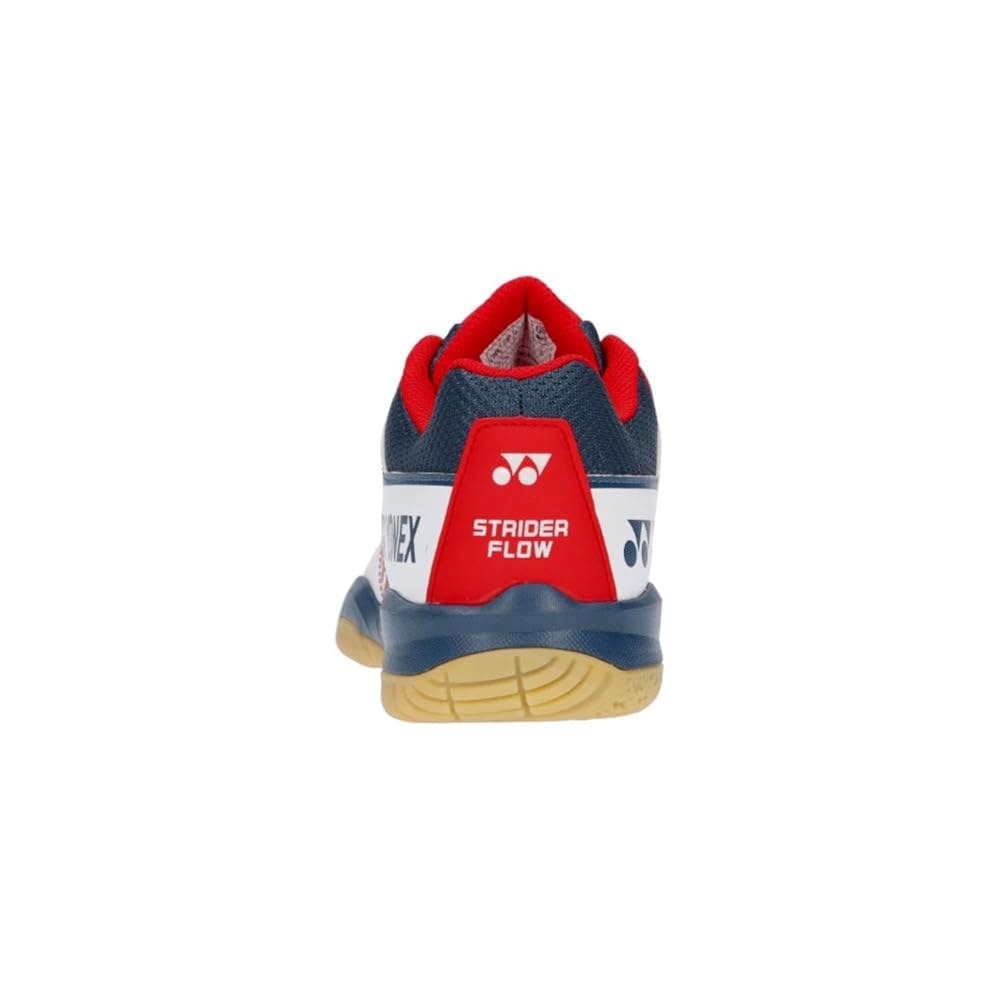 Yonex Power Cushion Strider Flow 배드민턴 슈즈, 화이트/네이비/레드 (784) White/Navy/Red (784) 6.5 - 상세 이미지 3