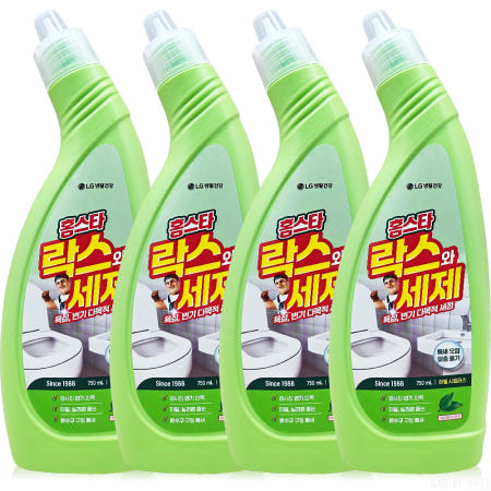 엘지생활건강 홈스타 락스와 세제 허벌시트러스 750ml 4개