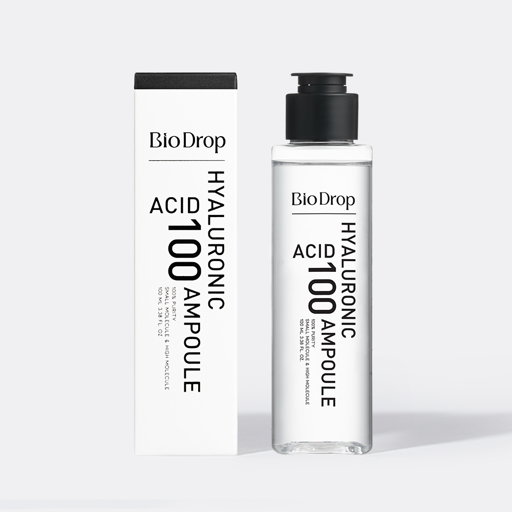바이오드롭 히알루론산 100 앰플 순도 100% 고농축 원액 고보습 세럼 100ml, 1개 - 상세 이미지 2