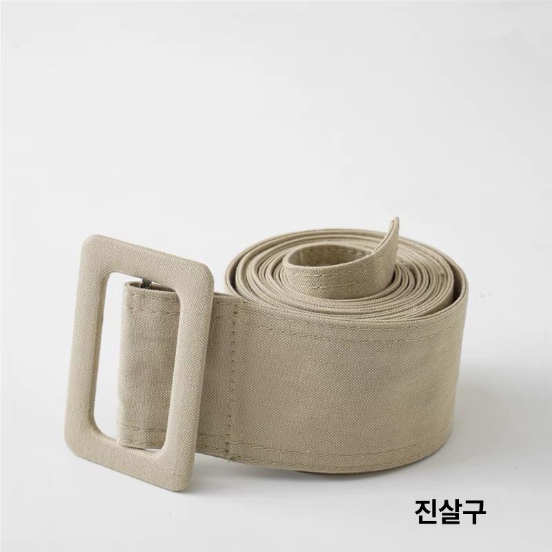 트렌치코트 벨트 허리 코트끈 카키 스트랩 아우터 블랙 - 상세 이미지 5