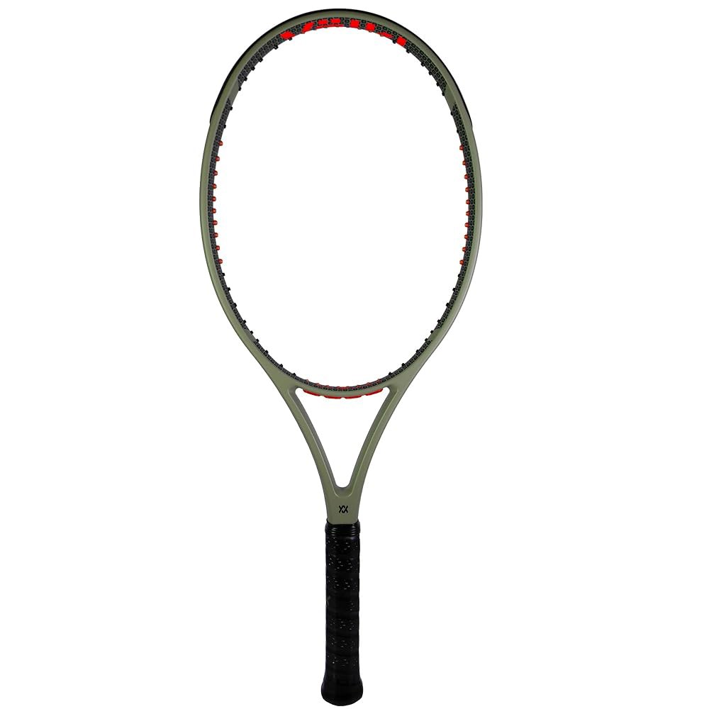 VOLKL V-Cell V1 Pro 테니스 라켓 그립 및 슈퍼 V 디자인 UNSTRUNG 센서 그로밋 Vario 빔 사이즈 1-5 핸들 4 1/4 - 상품 이미지