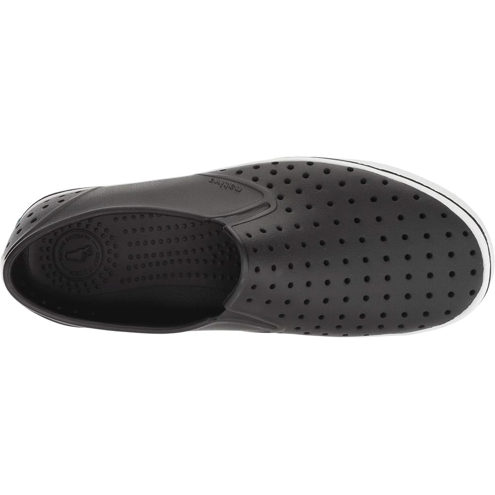 Native Shoes Miles 남성 및 여성용 화이트 미디엄 블랙/쉘 슬립온 통기성 디자인, - 지피 밑창, 4, 블로우-에바 남성용 좋은 스니커즈 - 상세 이미지 2