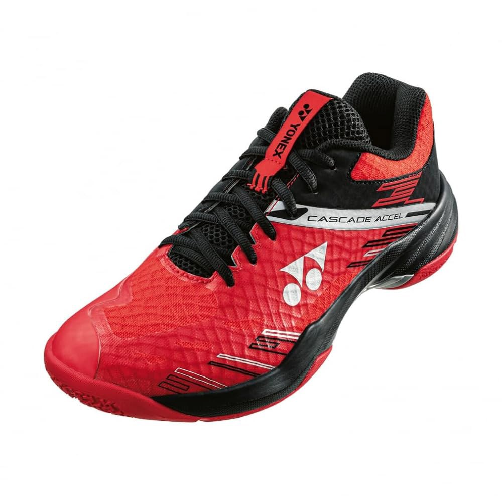 Yonex 배드민턴 신발, 파워 쿠션 캐스케이드 (053) 액슬, 레드/블랙 Red/Black (053) 9 - 상품 이미지