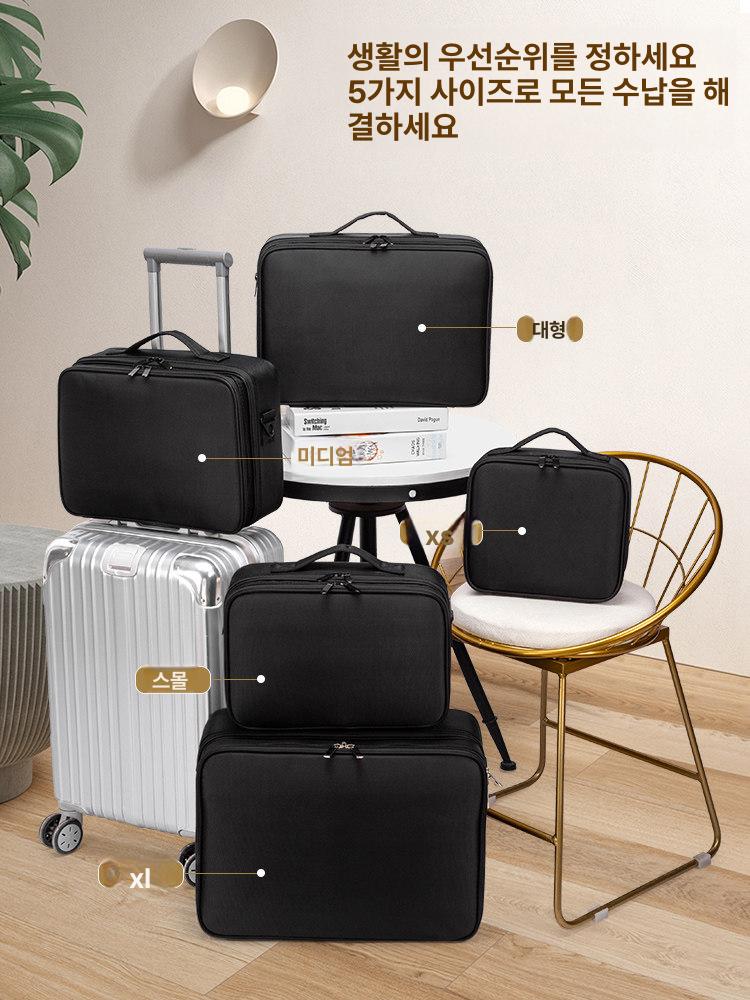 메이크업 박스 이동가방 반영구 블랙 출장용 06 특대형 블랙 02 중형 [인기 인플루언서] - 상세 이미지 4
