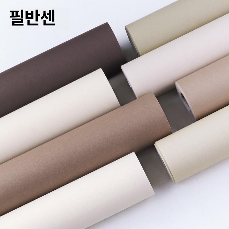 실크벽지 셀프도배 접착식 도배지 방염 아이보리 벽지 단품 - 상세 이미지 3