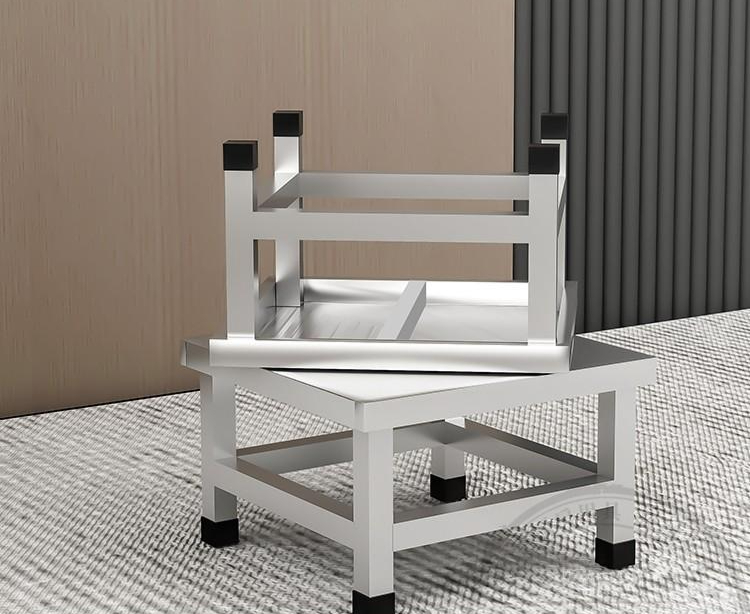 스텐 받침대 낮은 사각 다이 주방 업소용 브래킷 레이어 선반 30x30x10cm 400kg - 상품 이미지