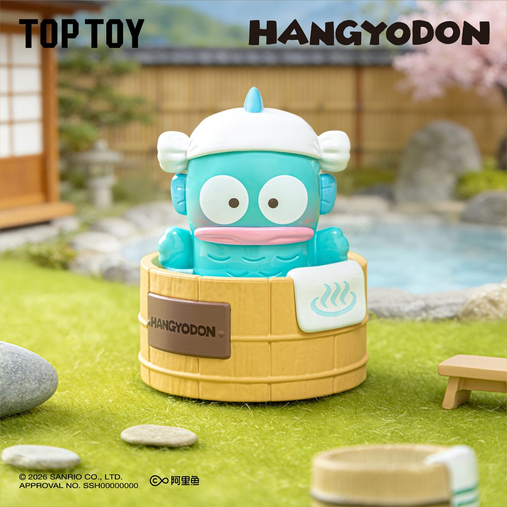 탑토이 산리오 피규어 헬로키티 쿠로미 빙글 온천 시리즈 탁상 장식 피규어그램 해외판 블라인드 랜덤박스 1개 - 상세 이미지 2