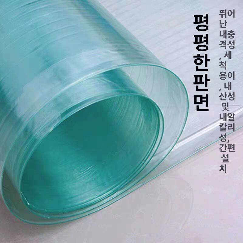 PC판 투명 폴리카보네이트 섬유 차양 처마 롤 단열 두께 0.8mm 폭 0.5m - 상세 이미지 4