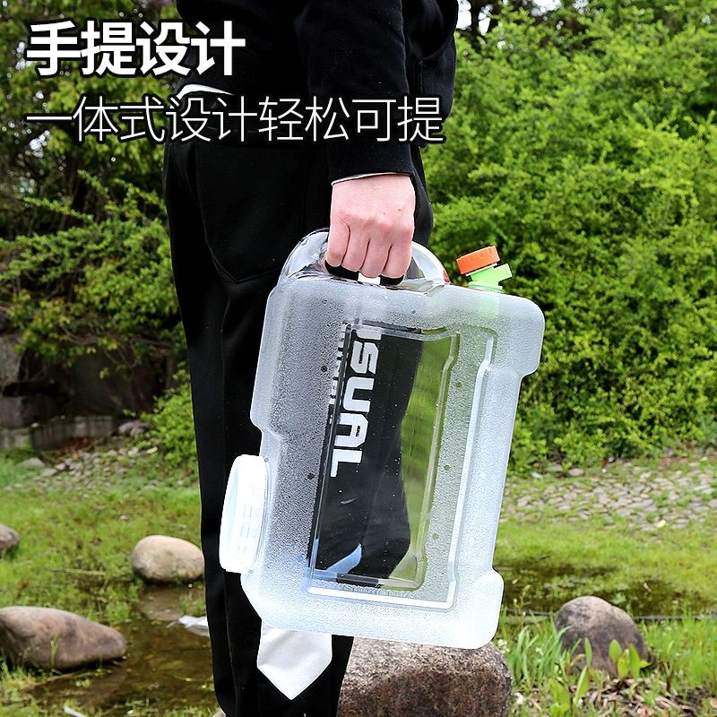 캠핑용 대형물통 투명 말통 사각 휴대용 통 신형 특허 타이머 뚜껑 5l 홀 뚜껑 - 상세 이미지 5