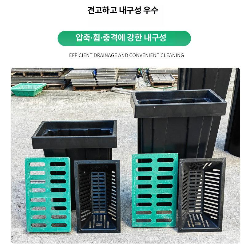 올렌토 오수받이맨홀 오수받이 하수 맨홀 농업용 사각 400x400x380 스테인리스스틸 - 상세 이미지 4