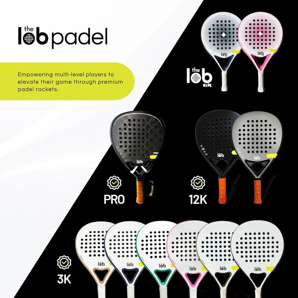 탄소 섬유 Padel 라켓 - 블랙 디자인 플랫폼 위한 (18K 전력 블랙) 초보자부터 모양 전문가를 패들 드롭 프로 제어를 최적의 - 상세 이미지 3