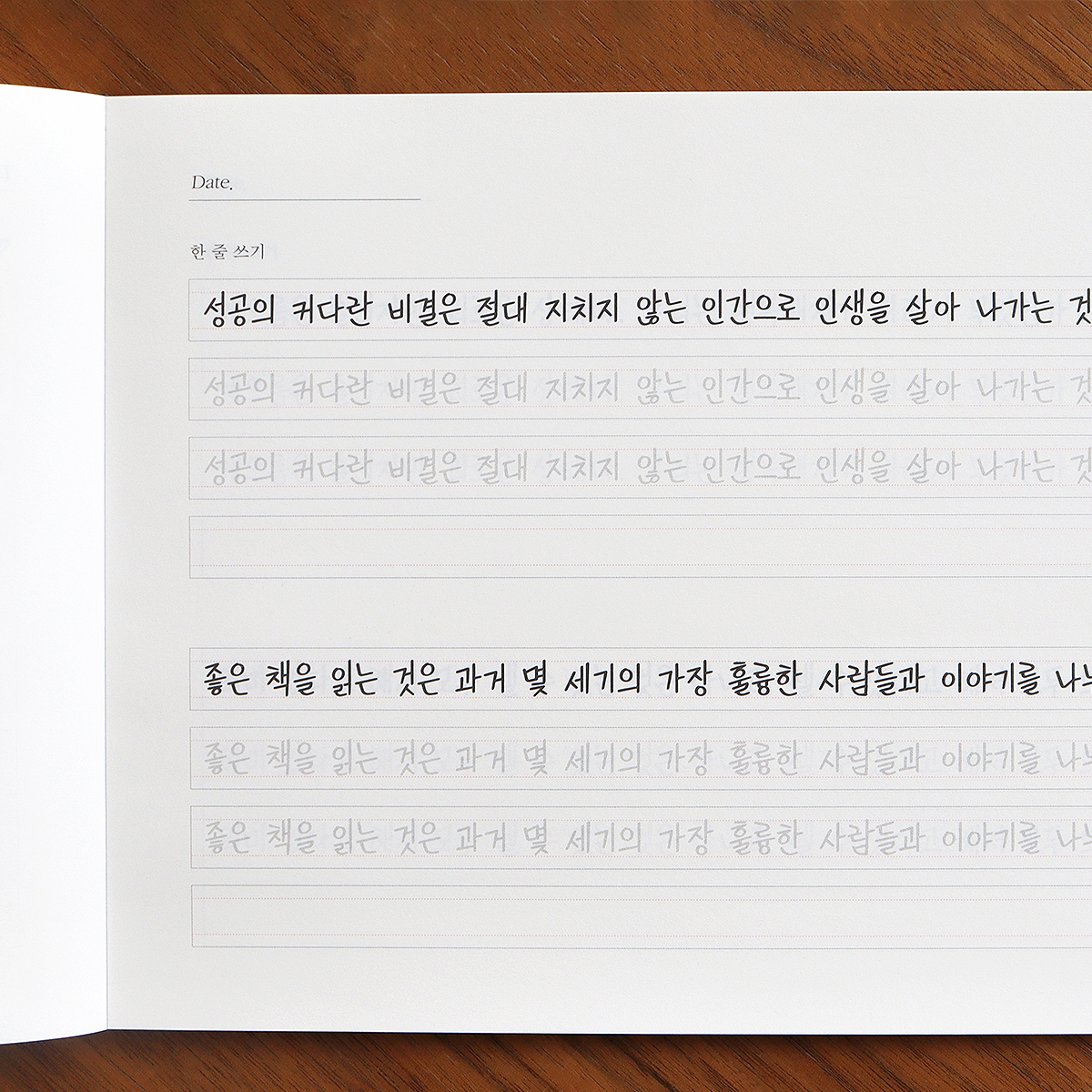 글씨를 쓰다_나만의 예쁜 글씨 (7가지 글씨체 연습 교정 노트) 어른학습지⑥ - 상세 이미지 3