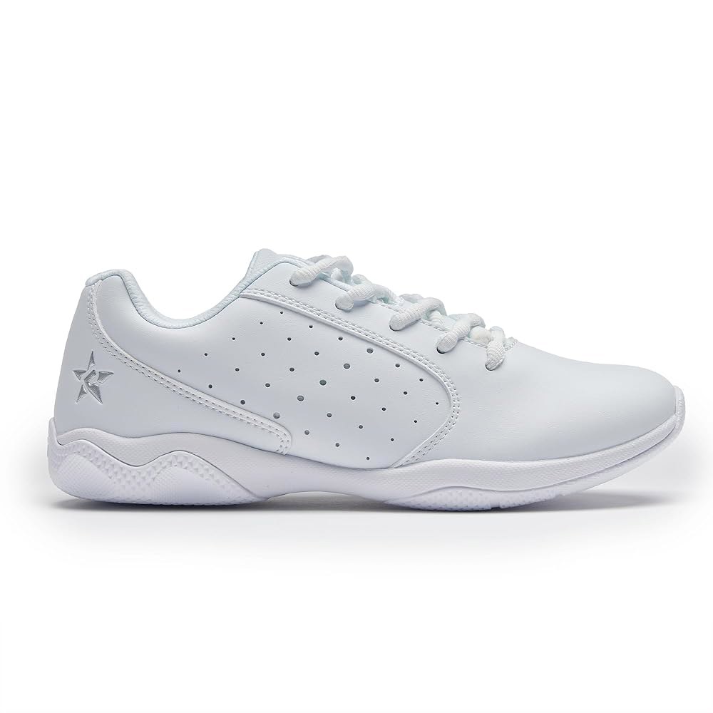 Rebel Athletic 여성용 치어리딩 치어 슈즈, 화이트. White 7 - 상품 이미지