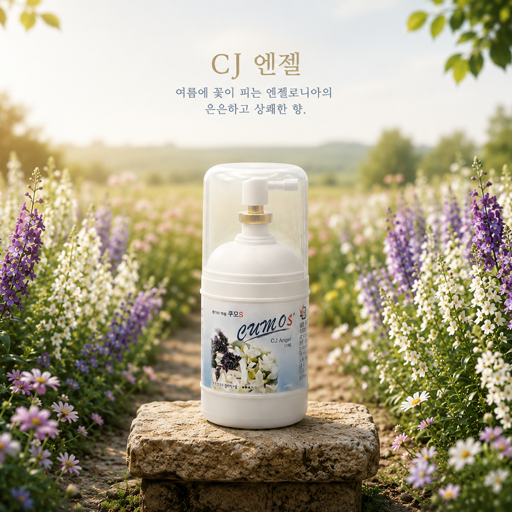 쿠모S 화장실 방향제 욕실 사무실 거실 실내 가정용 CJ엔젤, 245ml, 1개 - 상품 이미지