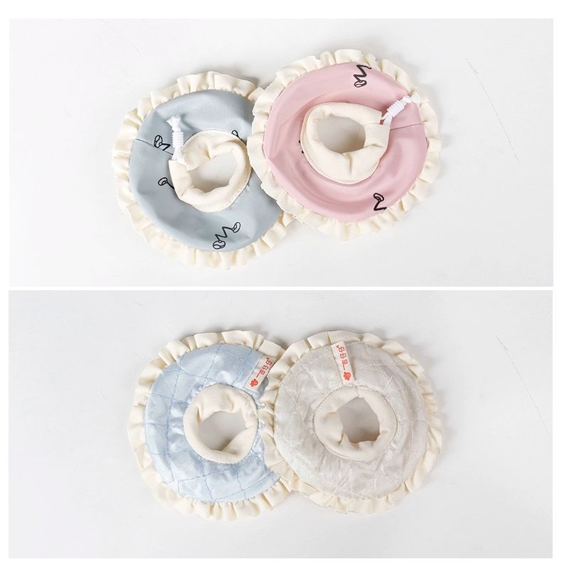 기니피그 도넛 넥카라 목카라 애완동물 고슴도치 친칠라 핫핑크 S 사이즈 목둘레6-12cm - 상세 이미지 4