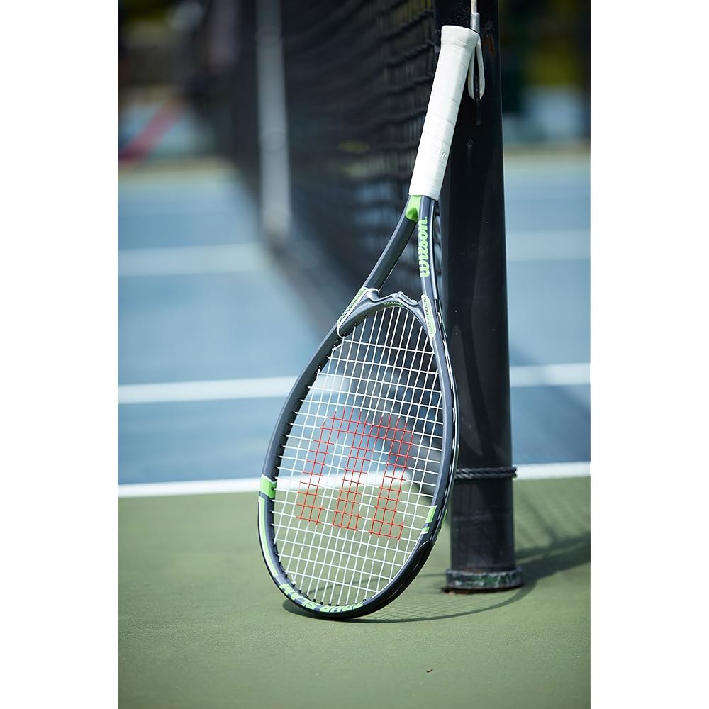 Wilson 투어 슬램 스트렁 테니스 라켓 4 3/8인치 블랙/그린 - 상세 이미지 3