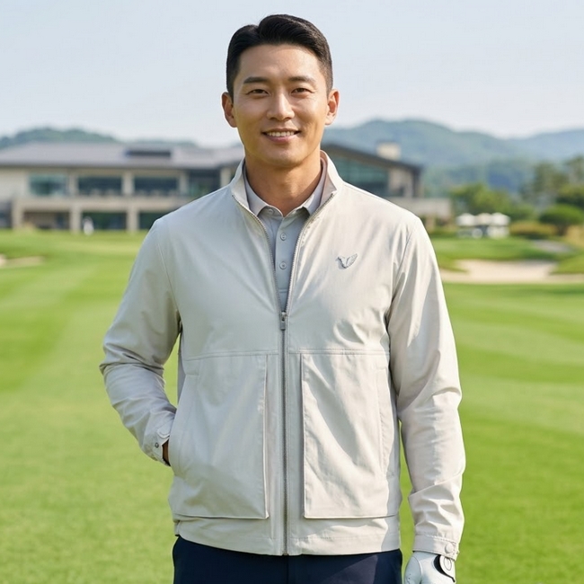 볼빅 골프 남성 여름 경량 포켓형 홑겹 골프룩 바람막이 자켓 - 상세 이미지 2