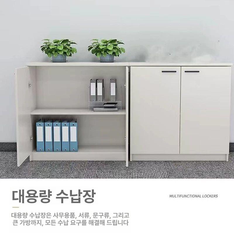 양문형 키오스크 수납장 업소용 도어 진열장 보관함 캐비닛 수납형 높이 - 상세 이미지 3