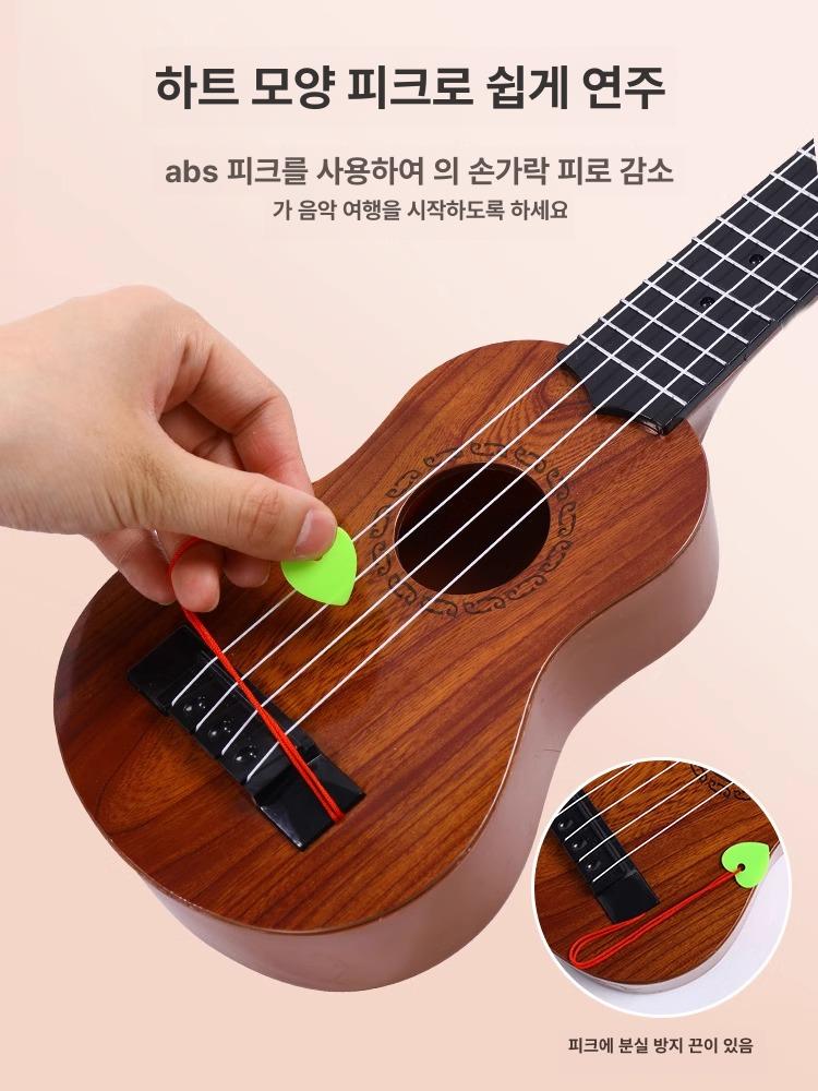 갈색 우쿨렐레 소프라노 클래식 콘서트 프렛보드 초보자 하와이 가방 연주 스티커 - 상세 이미지 3