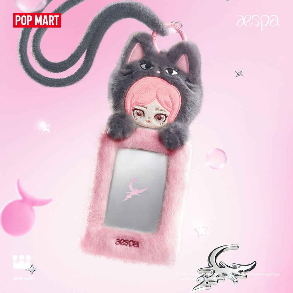 [팝마트] aespa 플러피 클럽 시리즈 카드 홀더 - 플러피 젤블냥이 - 상품 이미지
