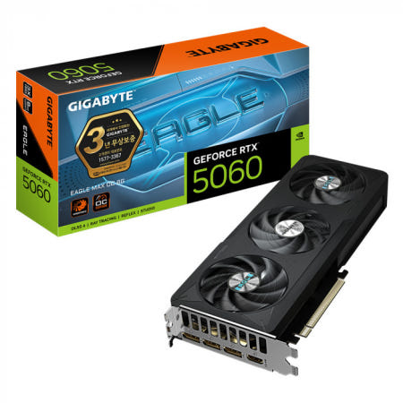 기가바이트 GIGABYTE 지포스 RTX 5060 EAGLE MAX OC D7 8GB 제이씨현 VGA 그래픽카드