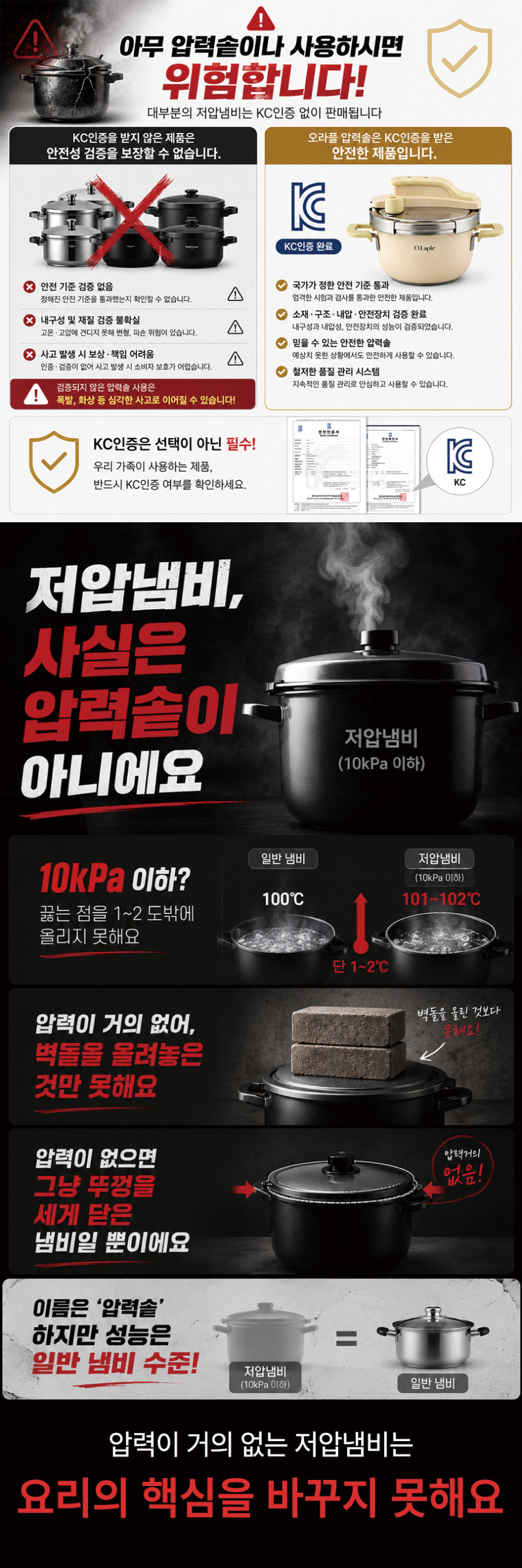 원터치 압력솥 인덕션 압력밥솥 IH 압력조절 올스텐 수육 삼계탕 누룽지 가정용 4인용 판매처 상세 정보 이미지 2