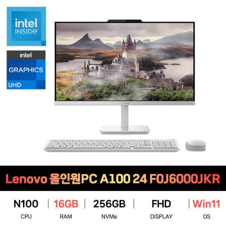 Lenovo SP_레노버 올인원PC A100 24 F0J6000JKR Win11/RAM 16GB 재고보유