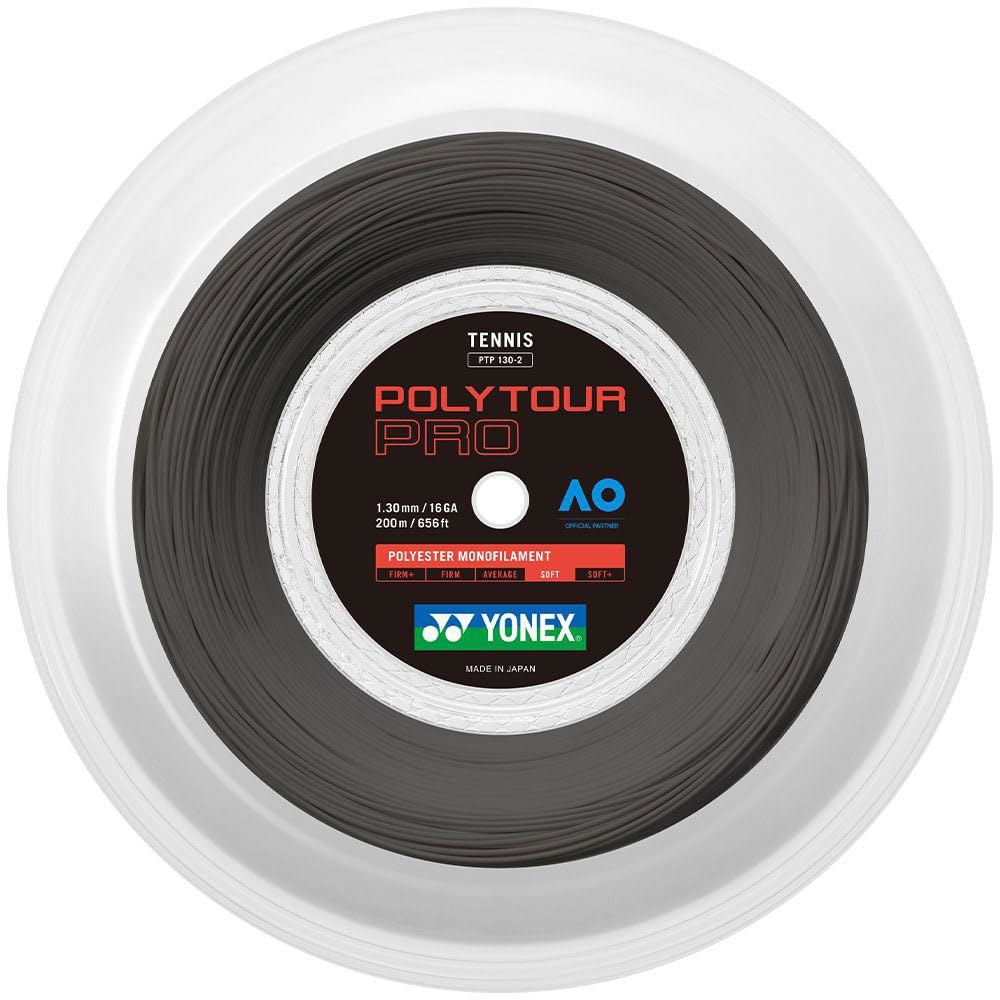 Yonex 유니 폴리 투어 프로 스트링 릴-블랙, 1.25mm 200 m Black - 상품 이미지