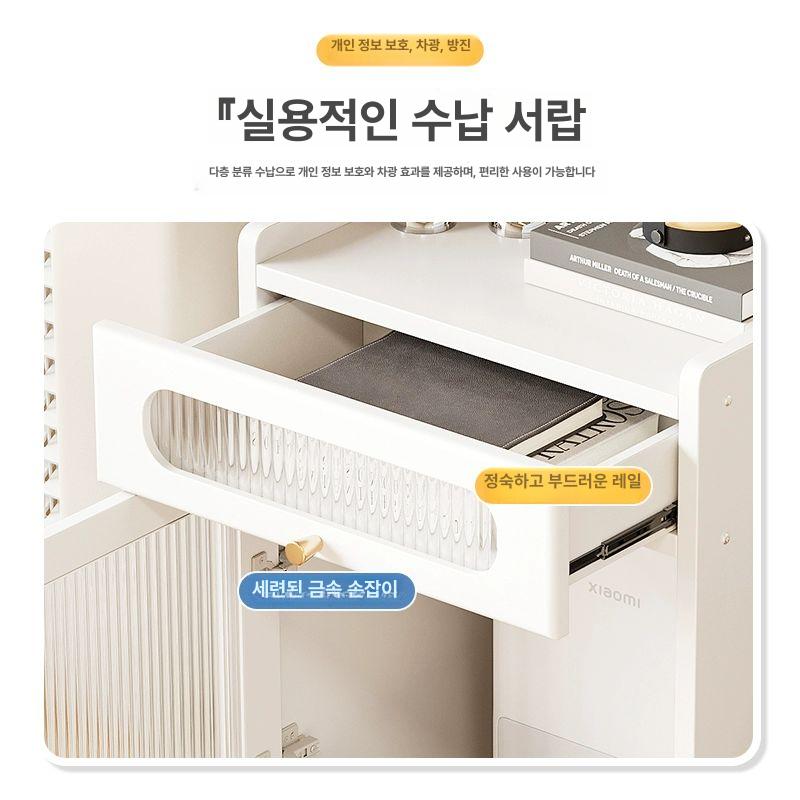 로봇청소기 수납장 이동식 거실 청소기거치대 다용도 선반 샤오미 호환 심플 50x40x66 - 상세 이미지 5