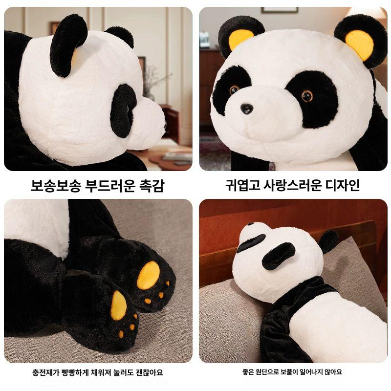 토닥이 판다인형 바디필로우 선물 수면 캐릭터 동물 봉제 롱베개 대형베개 자동 - 상세 이미지 5