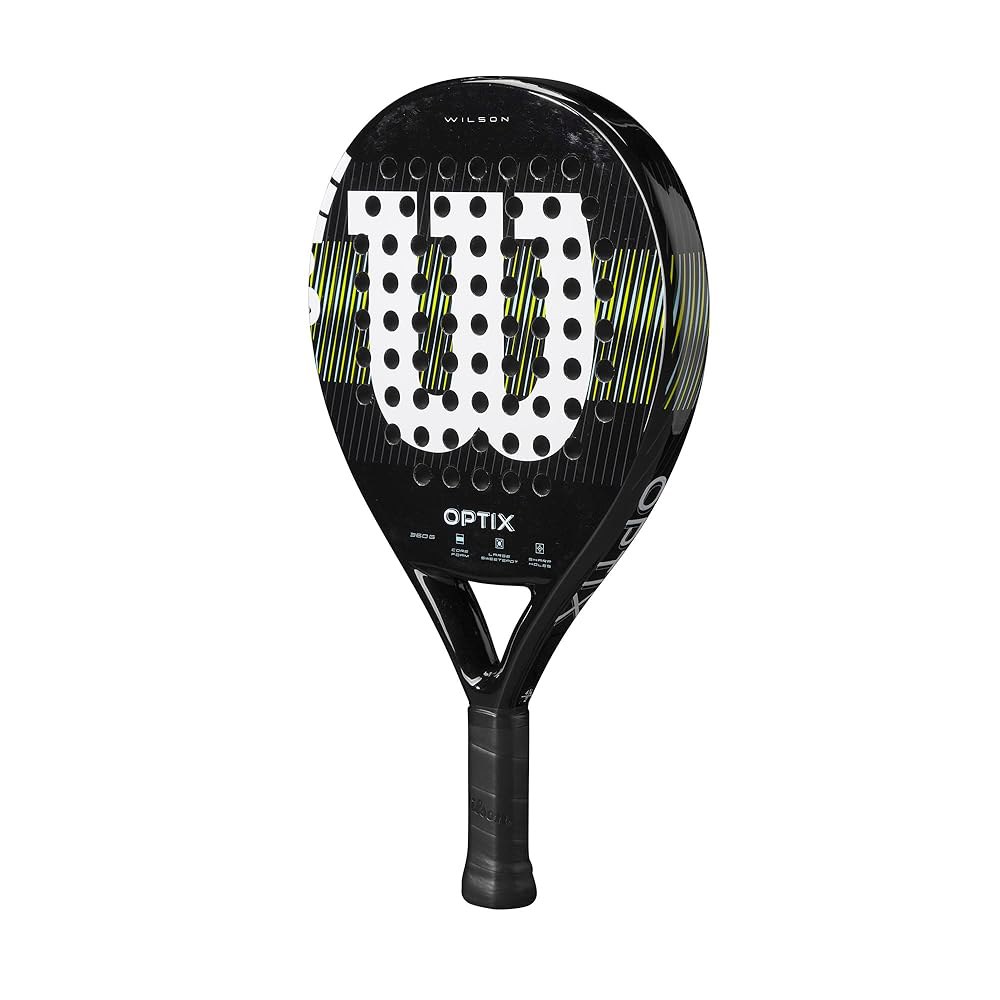 Optix V1 Padel 라켓 - 블랙/그린, 1/4인치) 사이즈 6.4cm(2-4 그립 Black/Green - 상세 이미지 3