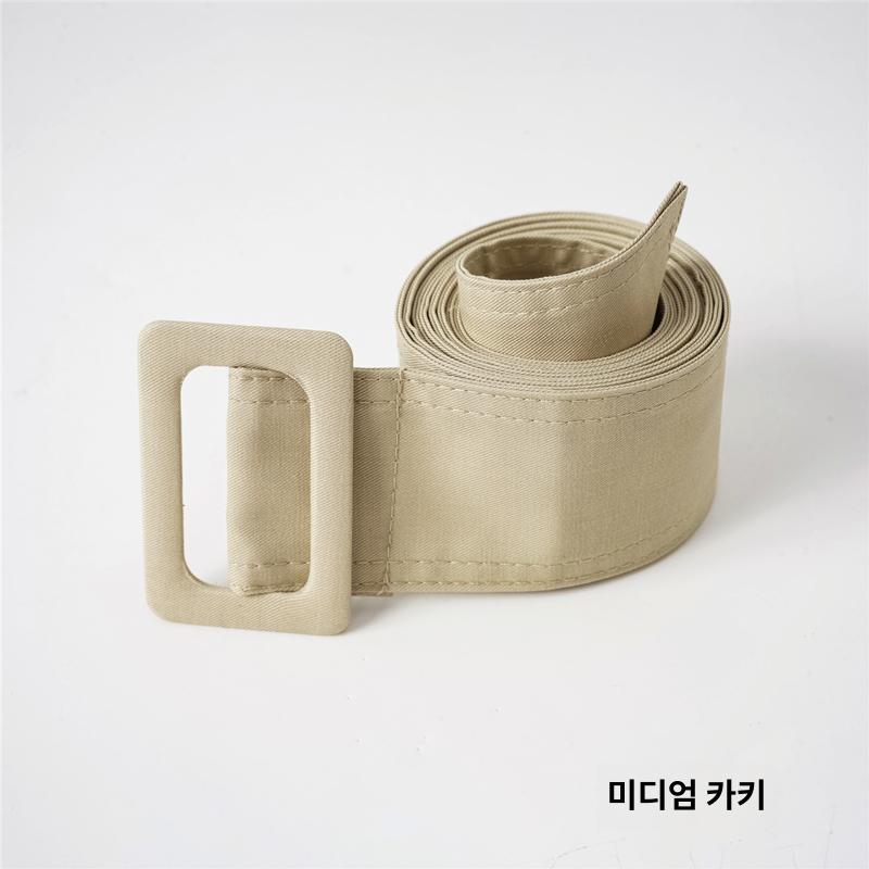 트렌치코트 벨트 허리 코트끈 카키 스트랩 아우터 블랙 - 상세 이미지 4