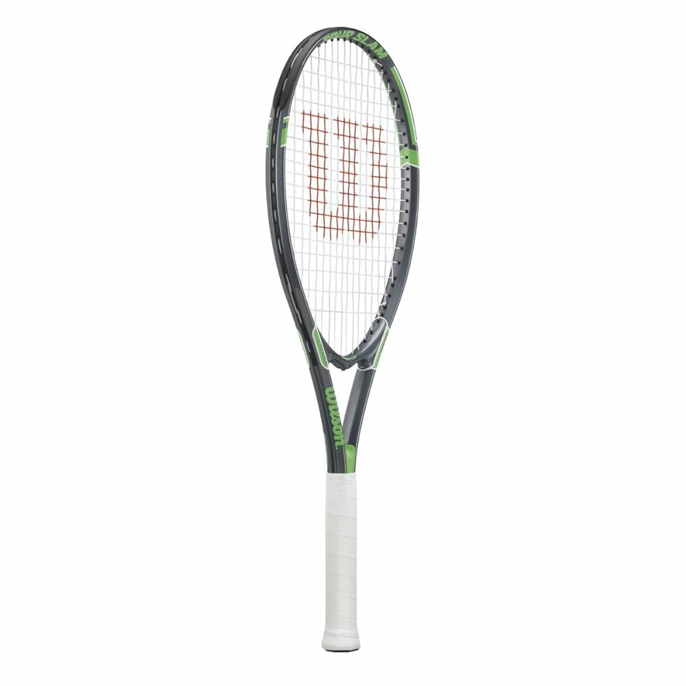 Wilson 투어 슬램 스트렁 테니스 라켓 4 3/8인치 블랙/그린 - 상세 이미지 2
