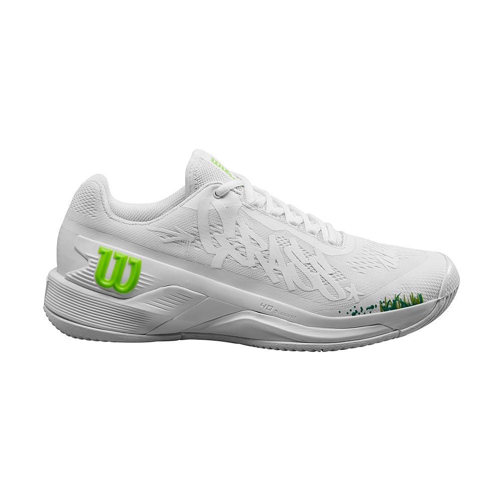 Wilson 남성용 러쉬 프로 4.0 호프 런던 화이트/그린 에디션, White/Green 9 - 상세 이미지 2